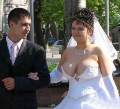 the bride and her bodacious boobs