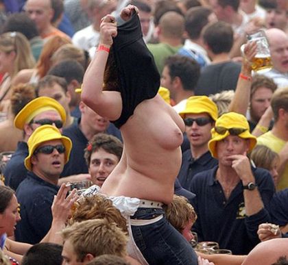 head and shoulders above the crowd, with naked boobs