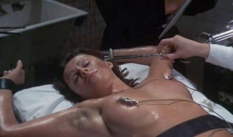 nipples in clamps getting shocked with electricity