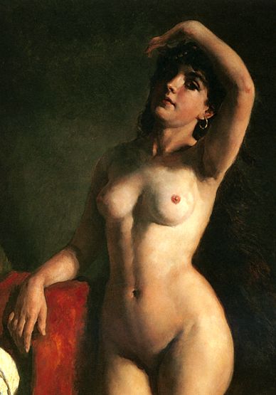 oil painting tits